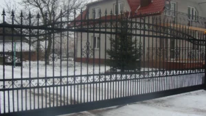 brama wjazdowa przesuwna D014